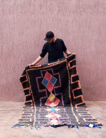 Authentic moroccan boucherouite