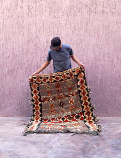 Knotted Berber Rug