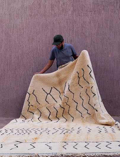 White Berber Rug