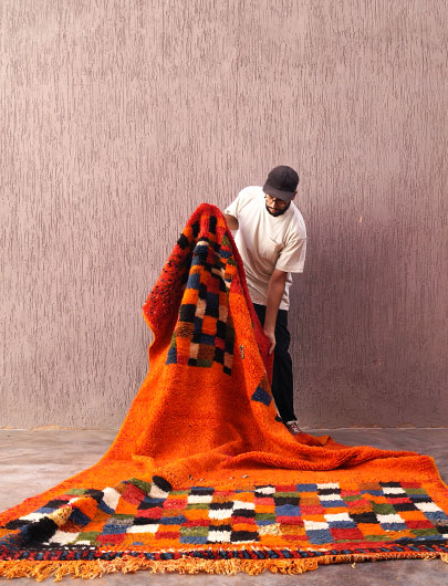 Colorful berber rug